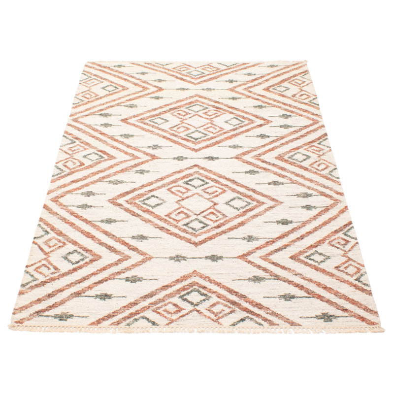 Tapis ivoire unique kilim 5 pi 2 po x 7 pi 11 po Ankara
