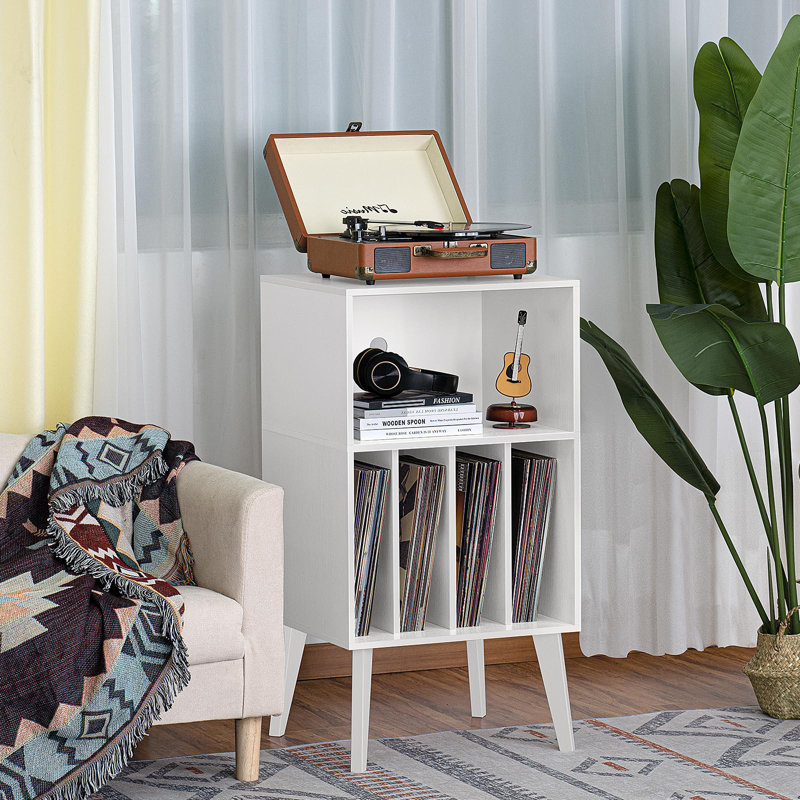 86.87cm H Media Shelves, White