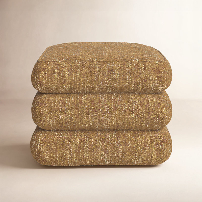 Donia Lowtide Stool, Amber Glow, Amber Glow Mustard Tweed