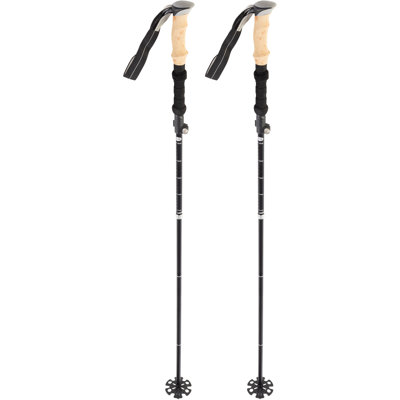 Wakeman Outdoors Collapsible Walking Sticks - Foldable Trekking Poles with Extra Tips and Comfort Grip - Hiking Gear for Women, Men, and Seniors