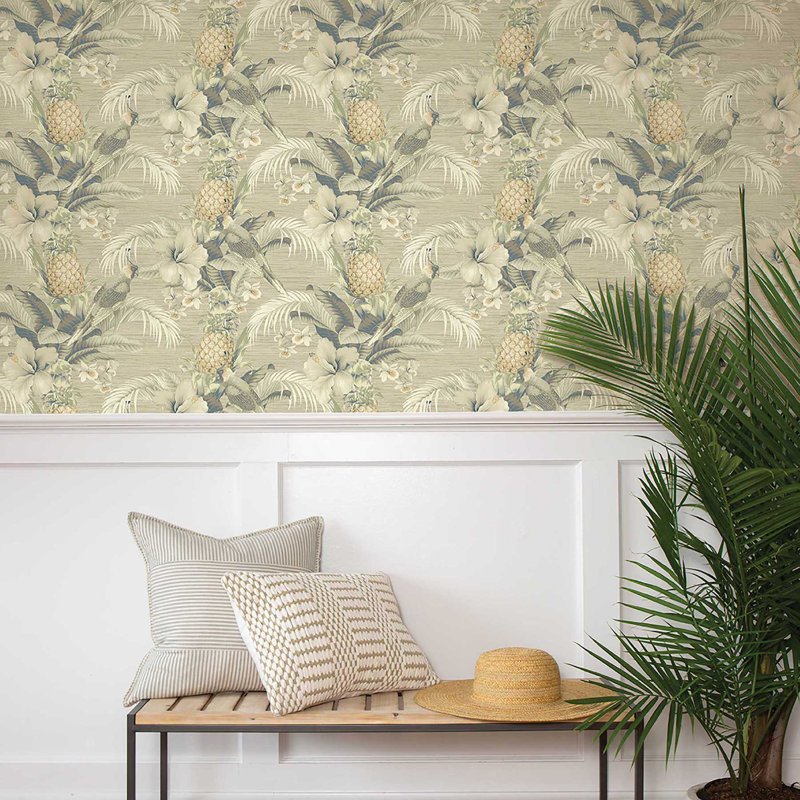 Tommy Bahama Beach Bounty Peel And Stick Wallpaper Roll, Coconut