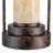 Vintage Industrial Pendant Light with Natural Alabaster Shade, U-Shaped Iron Frame with Hemp Rope Detail, Adjustable Height 34-98" for Sloped Ceilings - E26 Base, ETL Listed