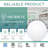 6" Slim Recessed LED, 12W, 6000K Clear White, Dimmable