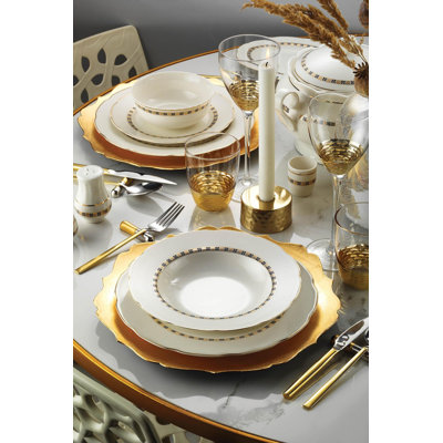 Piece Bone China Dinnerware Set - Service for 12