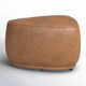Adna 26.5" Genuine Leather Triangular Ottoman