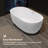 59" X 31.5" Freestanding Soaking Acrylic Bathtub