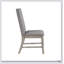 Ensemble de 2 chaises d'appoint rembourrées avec dossier et garniture cloutée avec finition brun gris