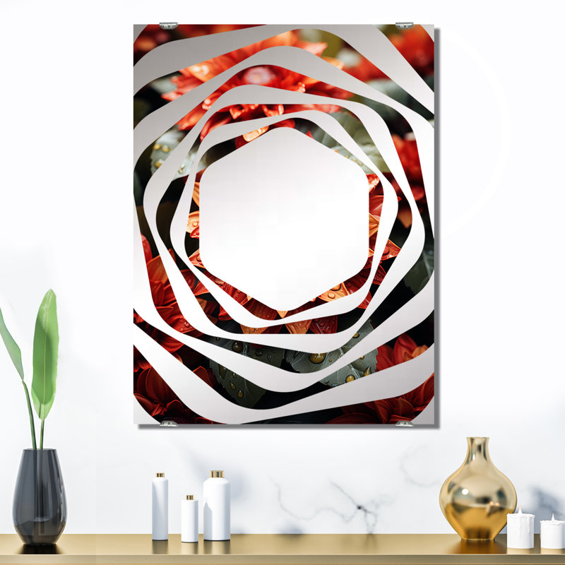 Majoros - miroir mural tournesols MIR141735, 32 po x 24 po