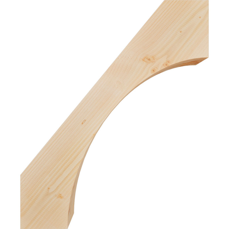Attelle de genou Westlake, Sapin de Douglas, Lisse, H 34 po x l 5,5 po x P 28 po