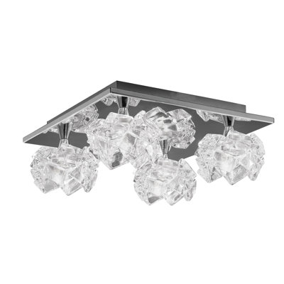 Wanda Glass Semi Flush Mount
