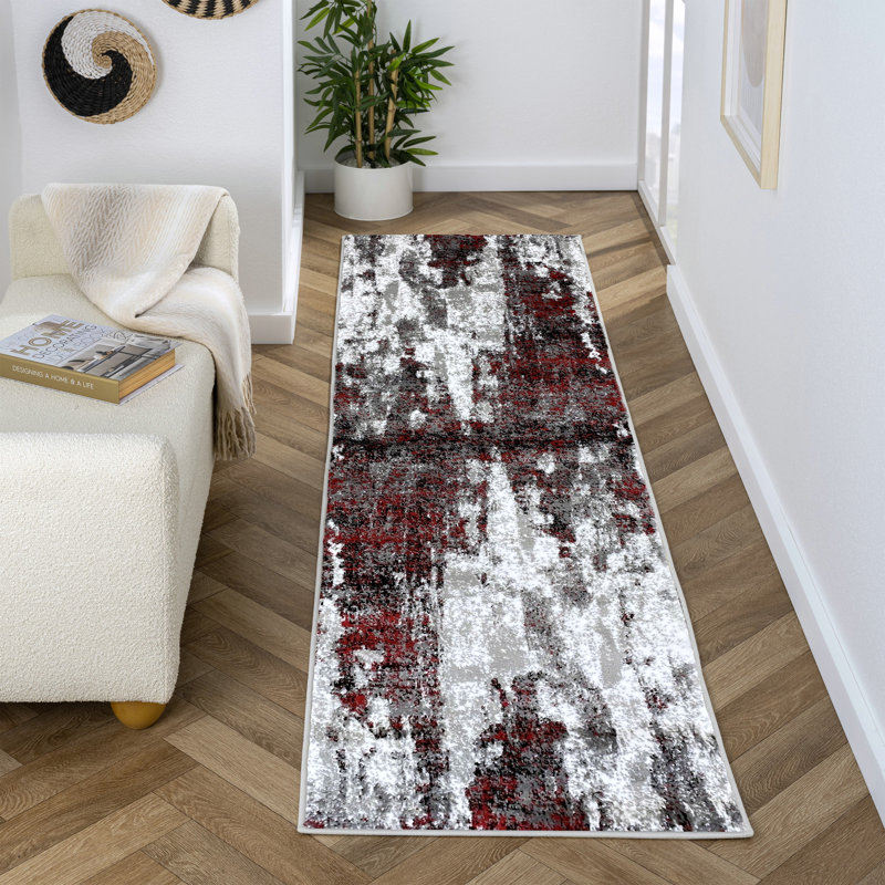 Elkmont Abstract Indoor Rug, Runner 2' x 7'