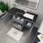 Castin 60" Wall-Mounted Single Right Sink Bathroom Vanity Set-230153642