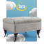 Repose-pieds capitonné avec espace de rangement Serta Abbot-23508411