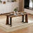 70.9" Rectangular Dining Table with Waterproof Marble Surface and Adjustable Legs