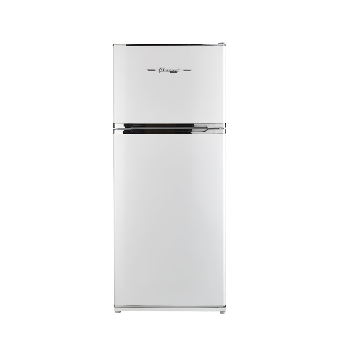 Off-Grid Classic Retro 27.4" Solar Powered DC 14 cu. ft. Top Freezer Refrigerator Unique Appliances