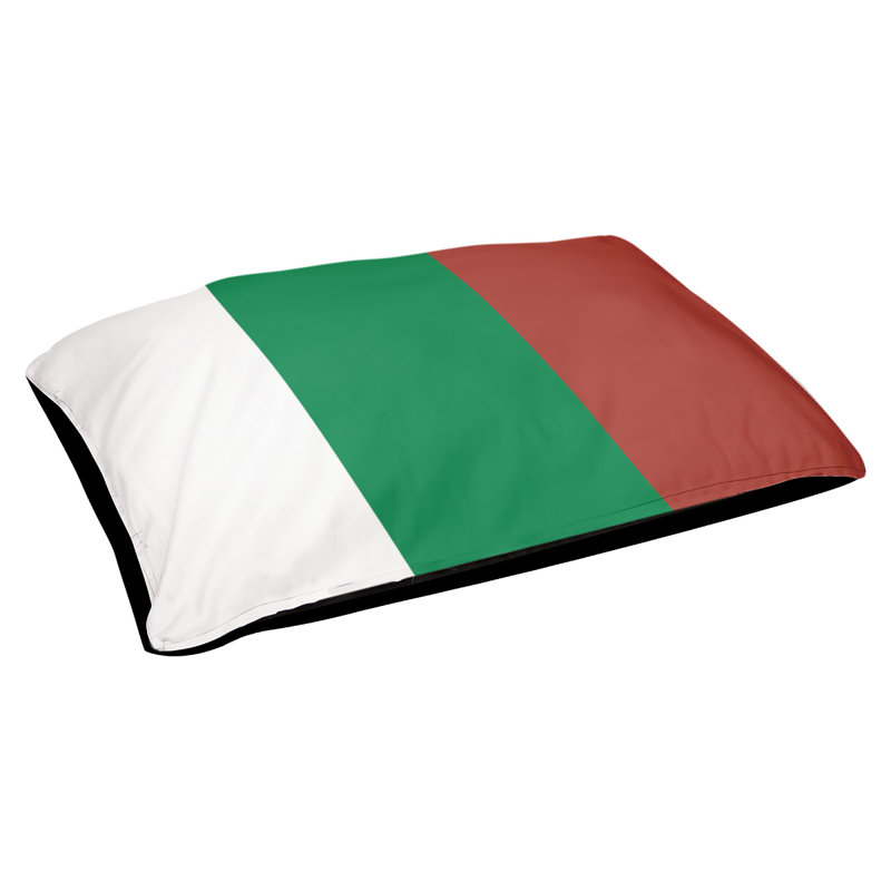 Coussin rectangulaire designer New York Bronx, Moyen (L 30 po x l 40 po), Blanc / Vert / Or