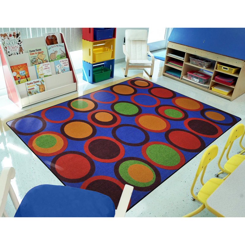 Circle Back Geometric Tufted Area Rug, 7'8" x 10'9"