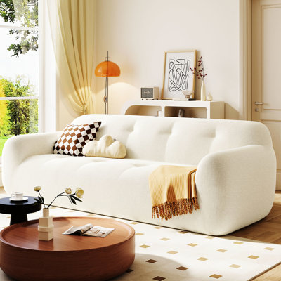 Chenille douce à 3 places de 85,8 po de largeur American Design, chenille douce, aucun outil nécessaire pour l'installation