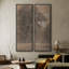 «Vintage Landscape Wall Art», ensemble de 2 toiles encadrées 20 x 60 pouces-1773420277