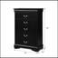 Commode 5 tiroirs avec poignées en métal-1195772900