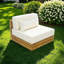 Coussins hydrofuges surdimensionnés simples en bois d'acacia