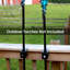 Porte-torche d'extérieur en acier noir 2,25 po Ibarra - ensemble de 2-806739239