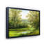Étang vert avec arbres printaniers - Peinture sur toile-59783235-59756627