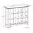 Artisan 48"H Solid Wood Transitional 12-Cube Bookcase with Fixed Shelves and Tapered Legs-903768462