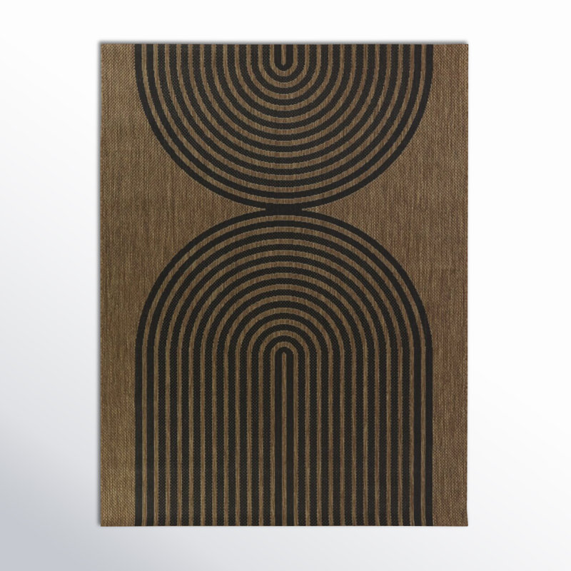 Tapis intérieur / extérieur à tissage plat Sophia, Rectangle 7 pi 10 po x 10 pi