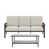Coussin beige / structure kaki clair