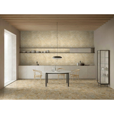 Marbre hexagonal, marbre, pour mur, fini texturé en bois franc, marbre cannelé 3D, pierre naturelle, marbre véritable, marbre véritable, 1 boîte de 12 pièces