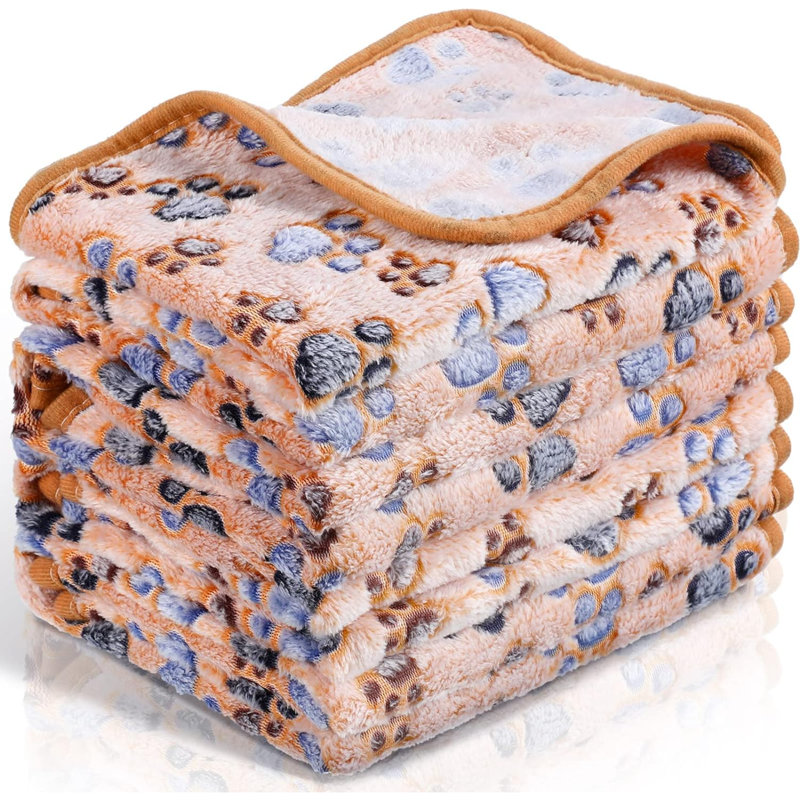 Velours imprimé animal, L 30 po x l 20,5 po, Brun