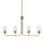 Lustre linéaire en métal et verre 4 lumières-1733507266