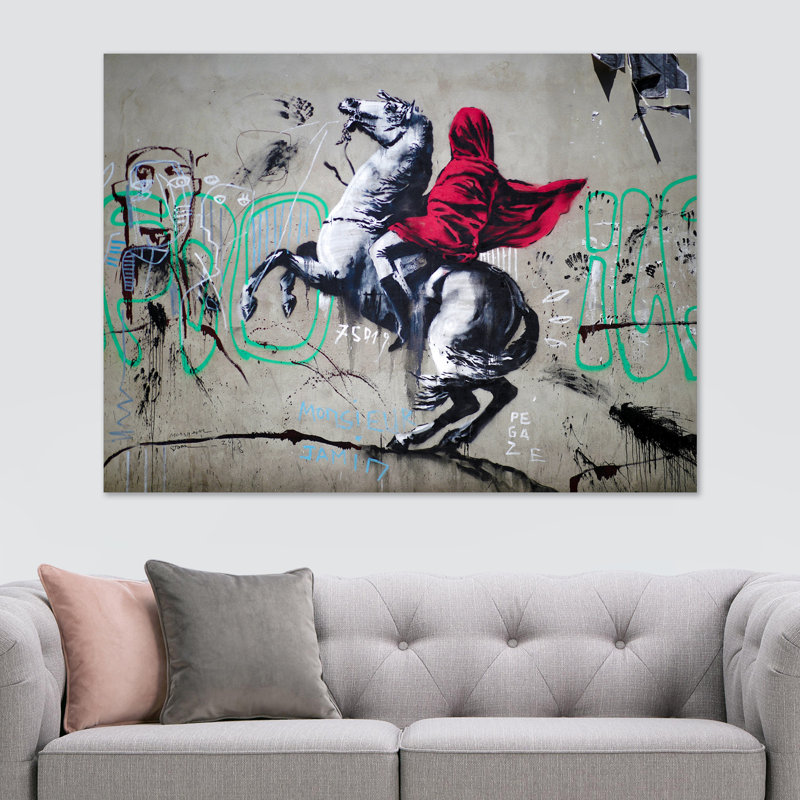 Banksy Napoleon Crossing The Alps - Wrapped Canvas Print, 41cm H x 61cm W x 4cm D