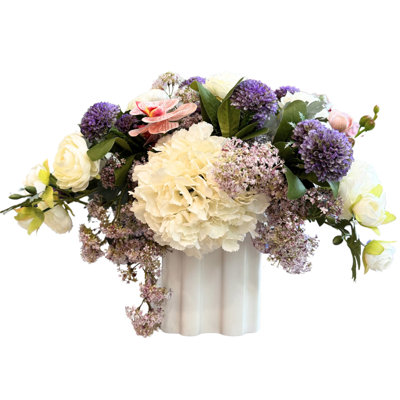 Love Spell - arrangement floral artificiel, fleur artificielle d'intérieur de grande taille avec de belles fleurs et un feuillage qui dure éternellement - Floral à haute énergie d'aspect naturel