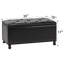 Banc de rangement rembourré en similicuir Amoha