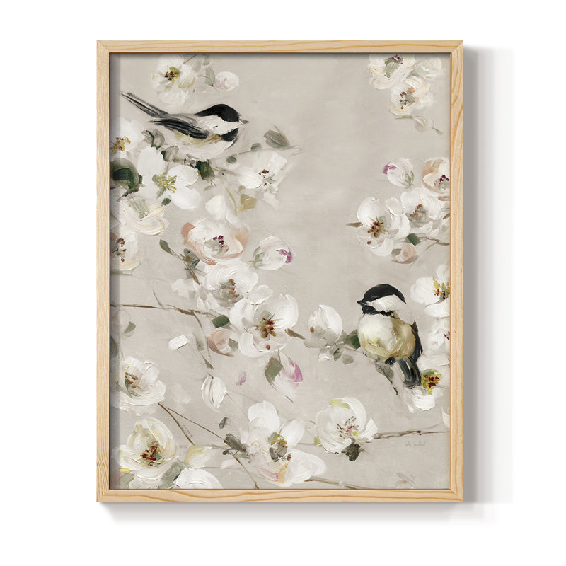 «Sweet Song Duo II», reproduction encadrée - bois massif, Naturel, H 15 po x l 12 po