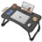 Foldable Laptop Bed Desk, Multi-Function Lap Tray Desk With Storage Drawer And Water Bottle Holder