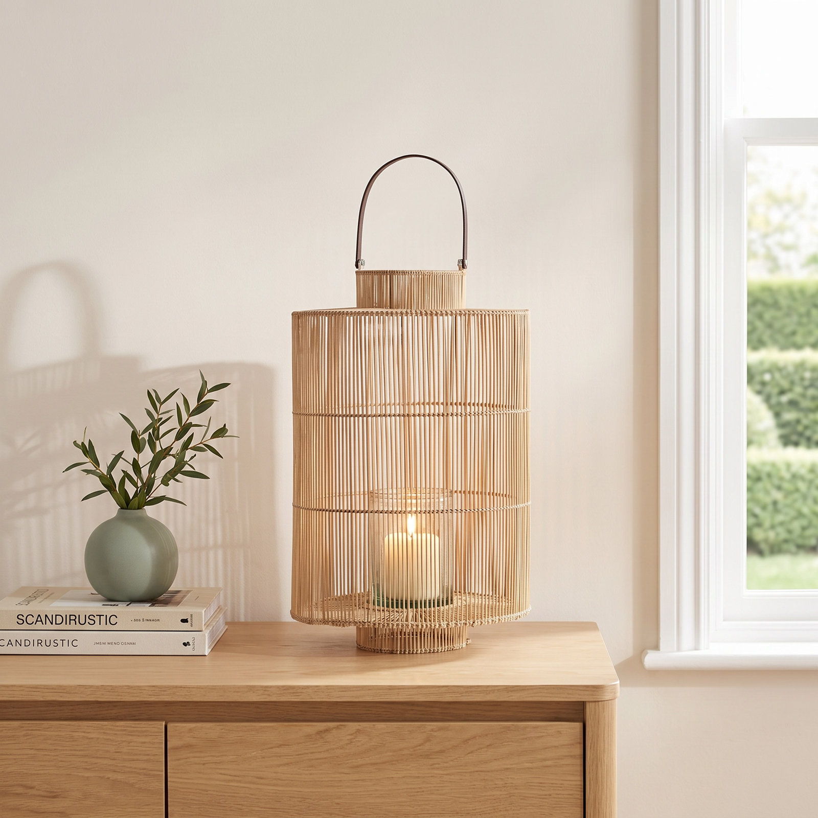 Glass Hurricane Lantern Holder