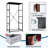 4 Drawer Dresser for Bedroom, Narrow Chest of Drawers, Wooden Top and Study Iron Frame 18"x37.5"-(WxH)