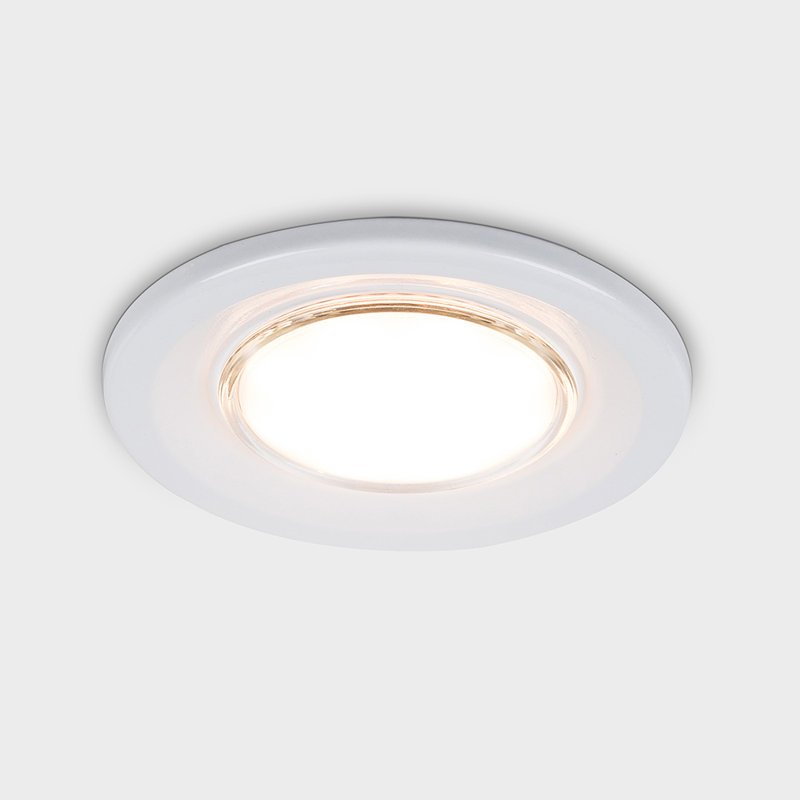 8cm Downlight and Recessed Lighting Kit, Gloss White, Warm White