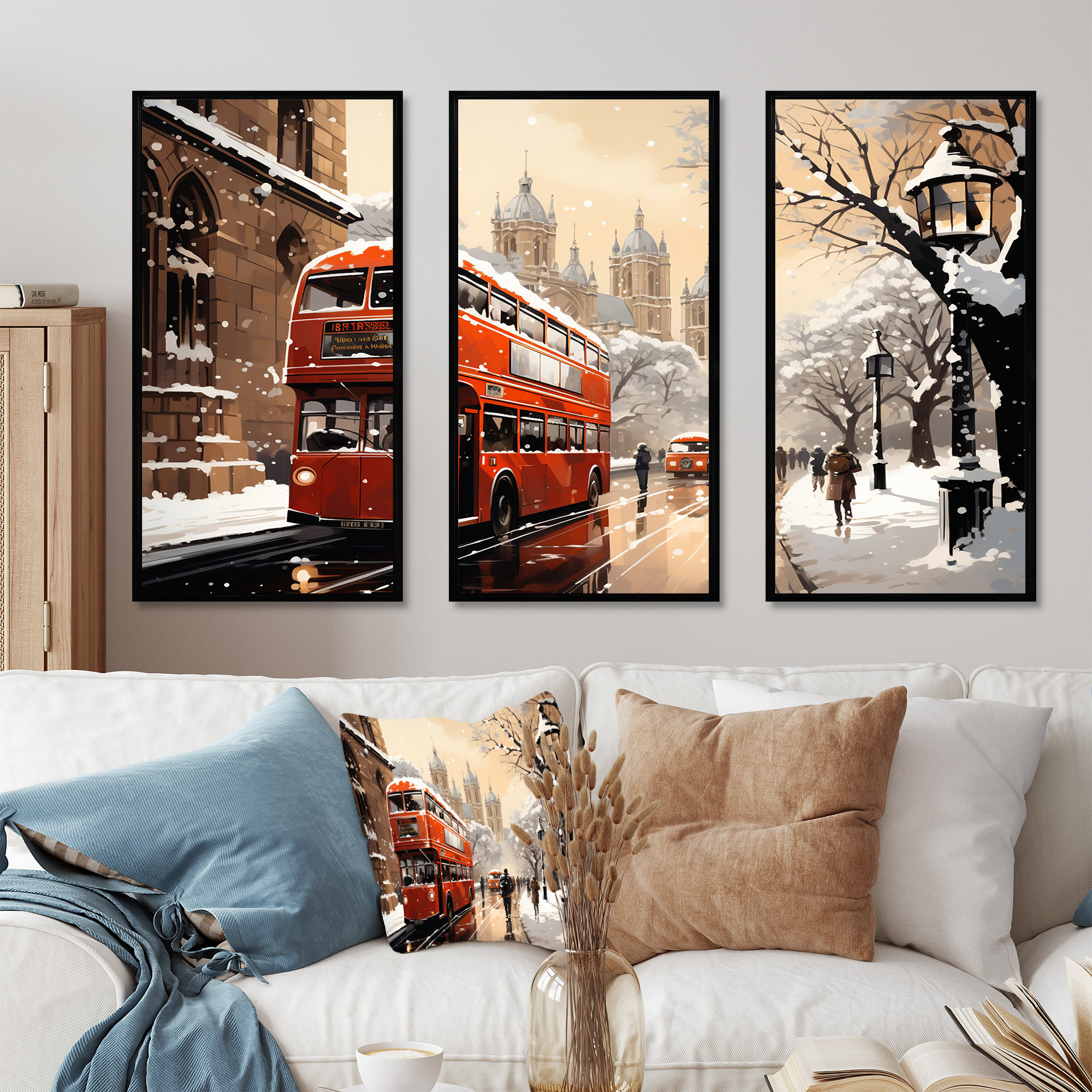 Red Barrel Studio® Vintage London City Views II - City London Wall Art ...