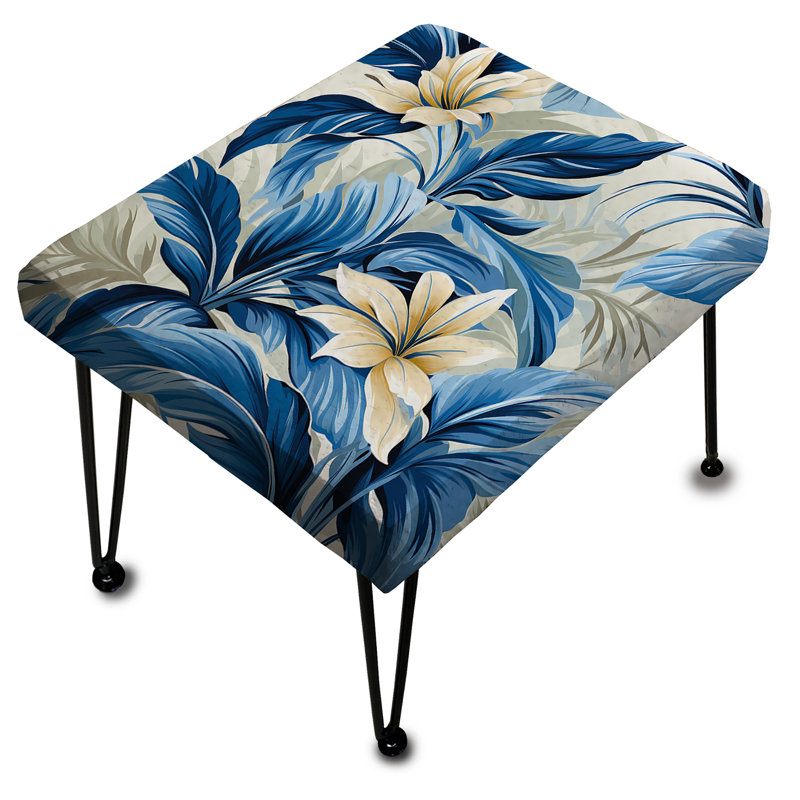 Motif azur tropical Azure I - repose-pieds rectangulaire tropical
