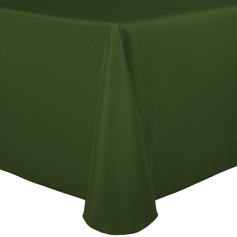 Solid Color Round Tablecloth, 1, 70" x 52", Moss