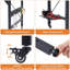 71" Adjustable Workbench With Pegboard, Heavy Duty Wooden Desktop
