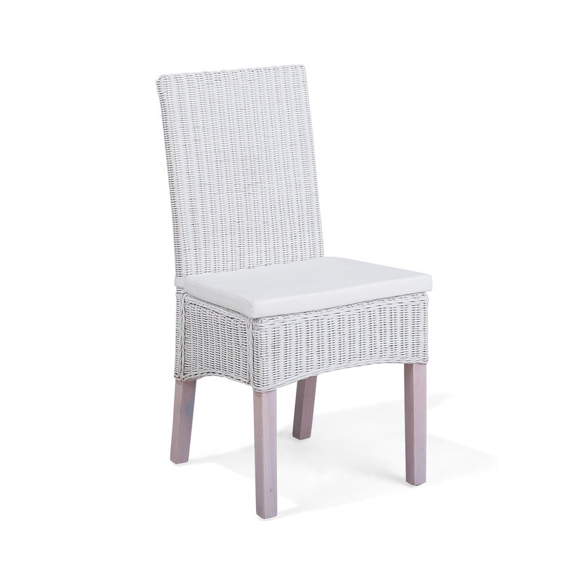 Accomac 44cm H Stacking Side Chair, White, Lavender, White