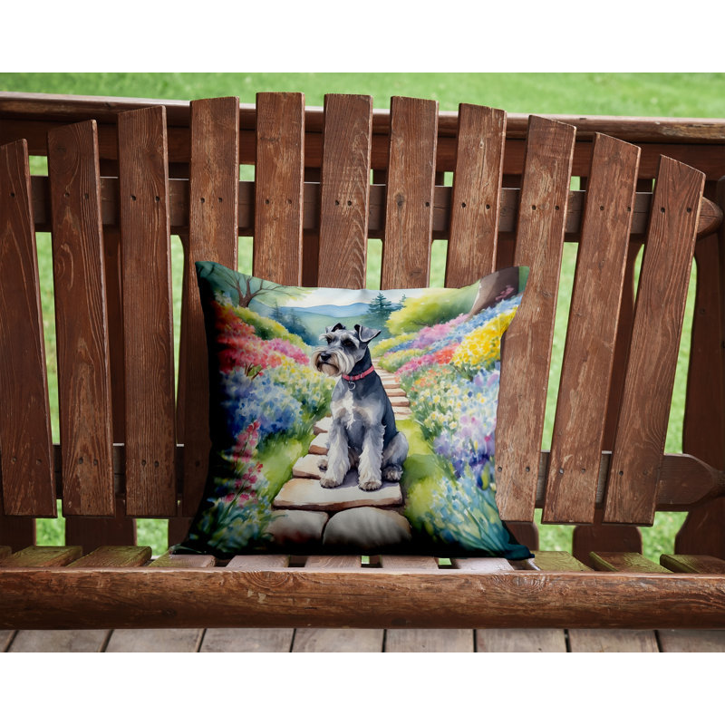 Coussin décoratif intérieur / extérieur Spring Path, H 14 po x l 14 po