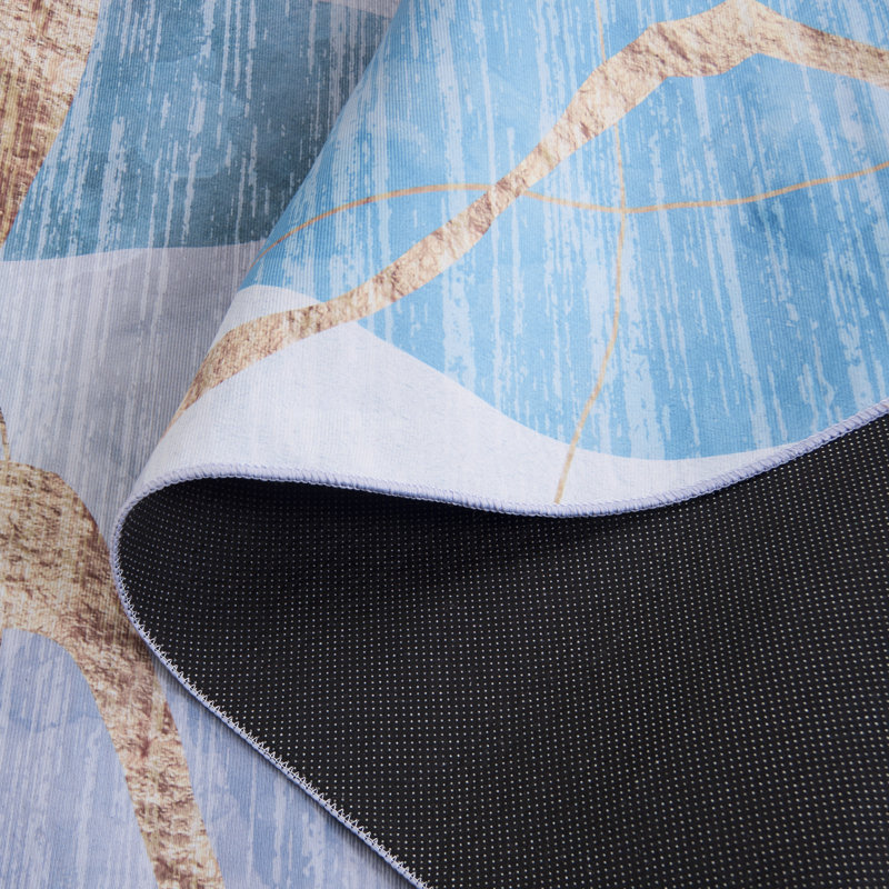 Tacoma Performance Machine Washable Abstract Rug, Oval 5' x 8'