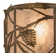 Rustic Lodge 1 - Light Flush Mounted Sconce