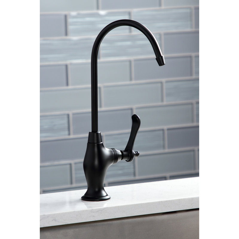 Kingston Brass Templeton Single-Handle 1-Hole Deck Mount Water Filtration Faucet, Matte Black
